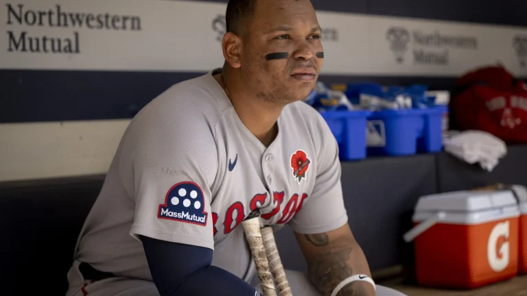 Rafael Devers Boston Red Sox designated hitter transition