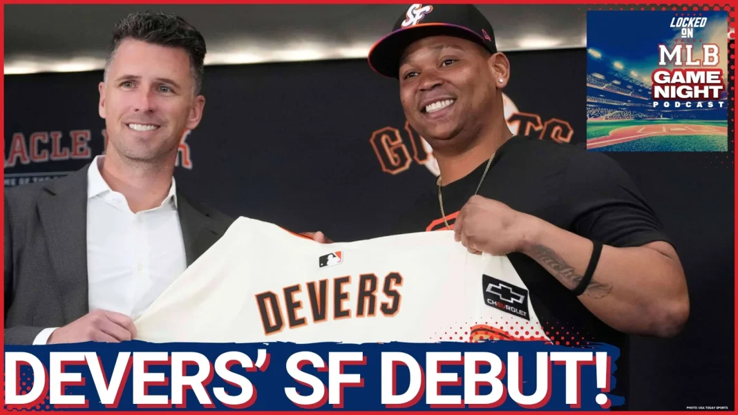 Rafael Devers debut with San Francisco Giants