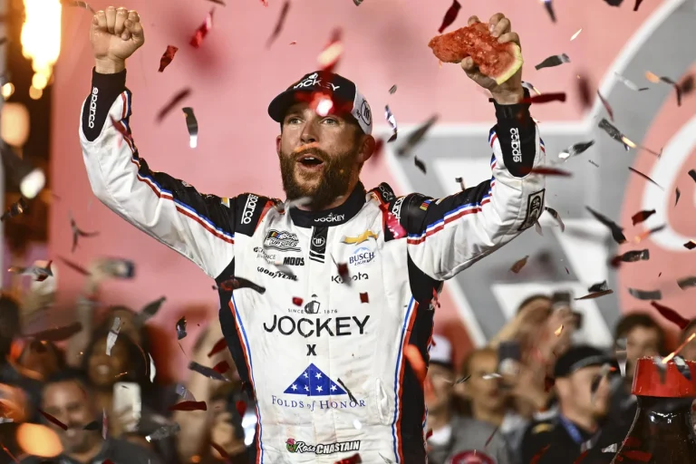 Ross Chastain Coca-Cola 600 victory celebration