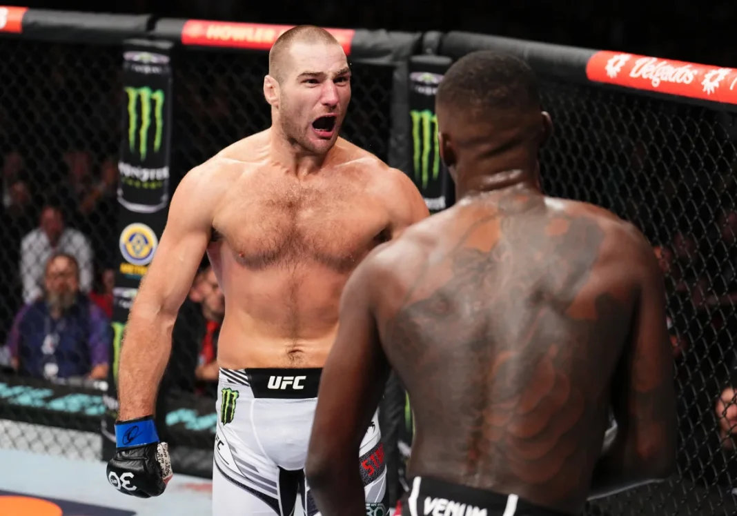 Sean Strickland UFC cage brawl