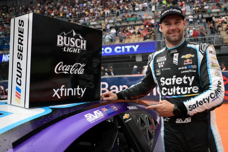Shane van Gisbergen NASCAR podium celebration demand