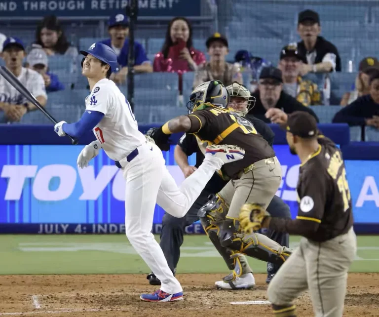 Shohei Ohtani hit by pitch