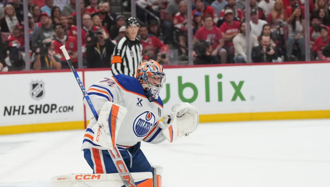 Stuart Skinner playoff milestone and performance Stuart Skinner playoff milestone and performance