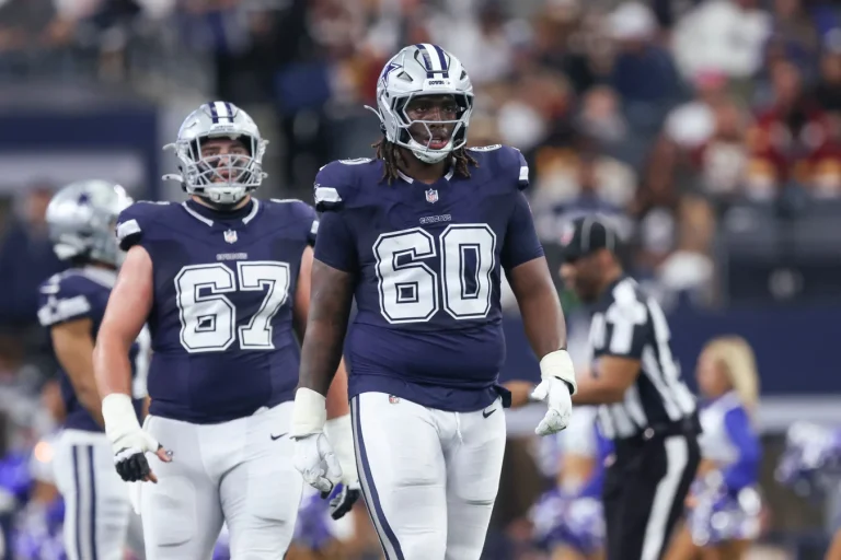 Tyler Smith leading Dallas Cowboys offensive line