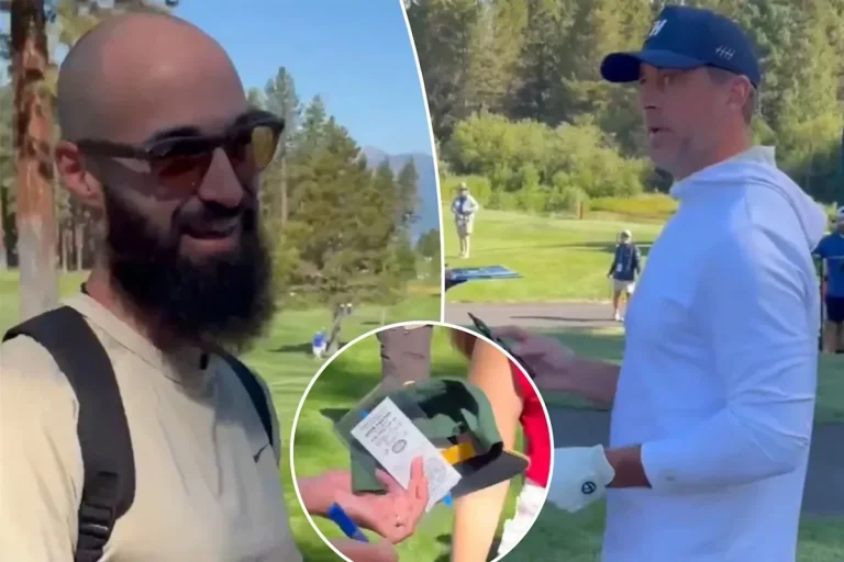 Aaron Rodgers celebrity golf incident
