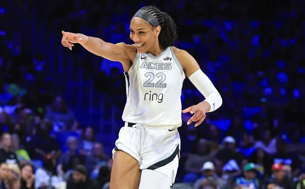 A'ja Wilson intense WNBA leadership A'ja Wilson intense WNBA leadership