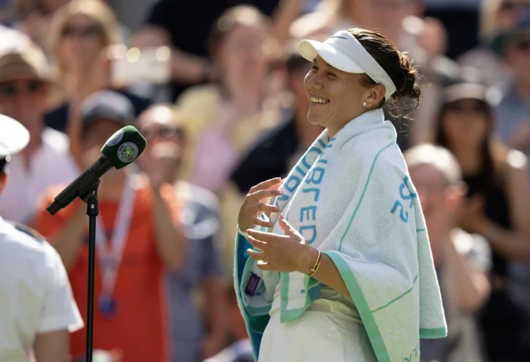 Amanda Anisimova Wimbledon Celebration