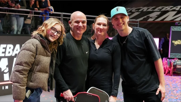 Andre Agassi family triple date
