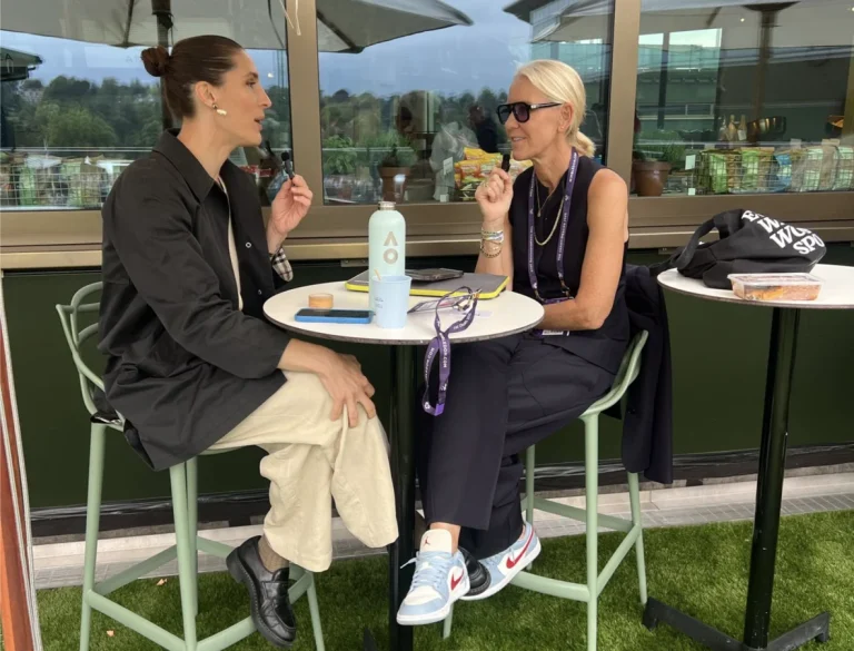 Andre Agassi playful dinner moment