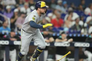Andrew Vaughn Makes Instant Impact with Homer, Humble Quote on Meeting New Brewers Teammates