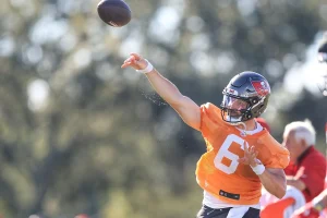 Baker Mayfield Faces Intense Buccaneers Training Camp Pressure Amid Key Absences and NFC South Title Defense Challenges