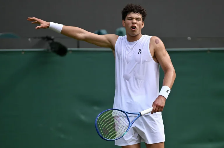 Ben Shelton Wimbledon quarterfinal mistakes