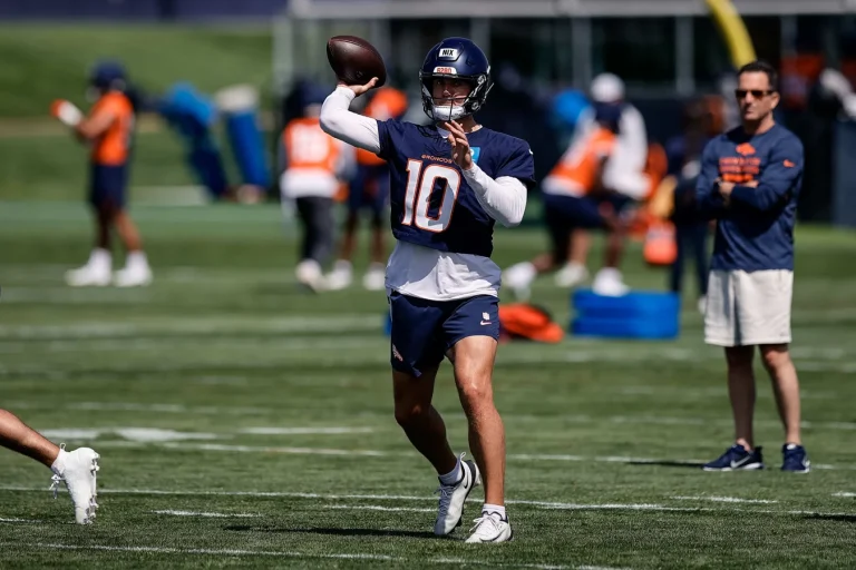 Bo Nix Denver Broncos Training