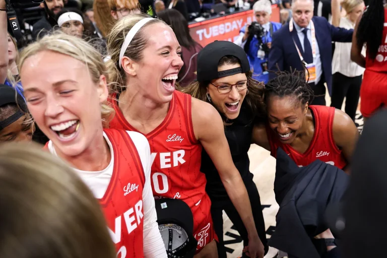 Caitlin Clark former teammate celebration