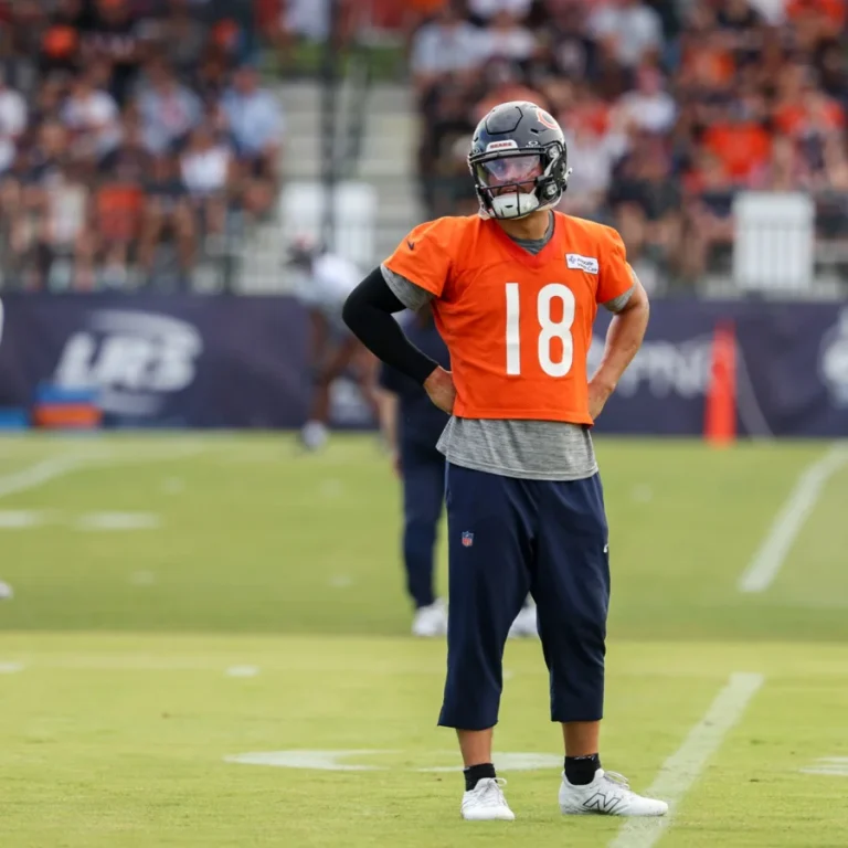 Caleb Williams Bears training camp struggles