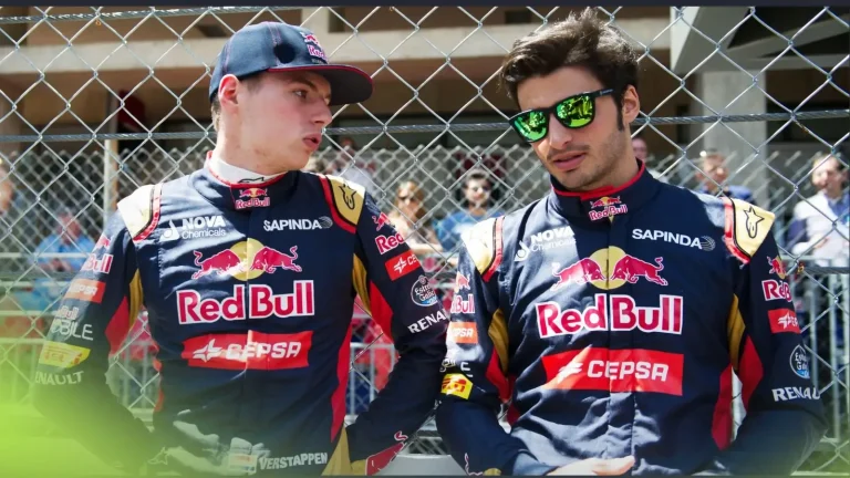 Carlos Sainz Max Verstappen battle