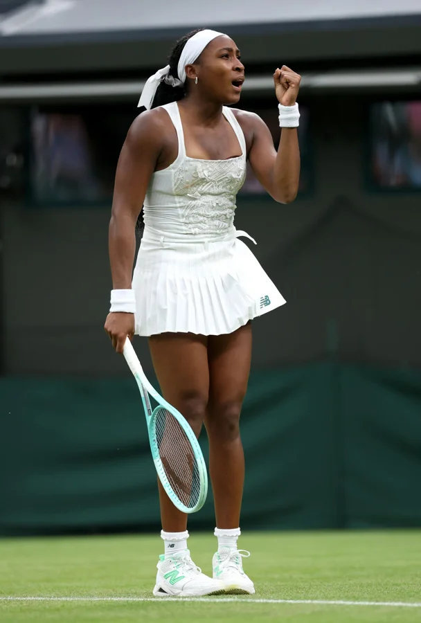 Coco Gauff Wimbledon match outfit