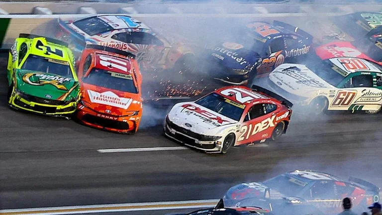 Denny Hamlin Atlanta race crash