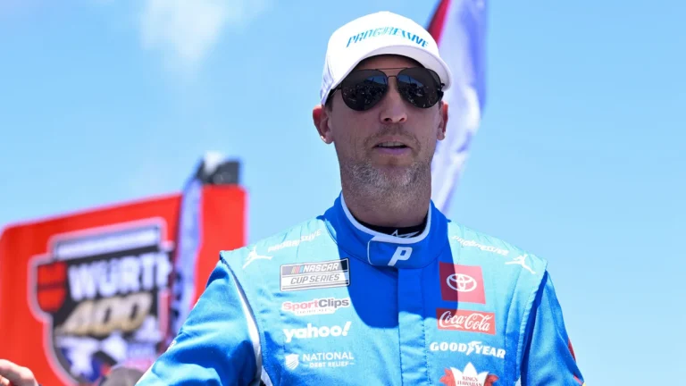 Denny Hamlin Brickyard crash