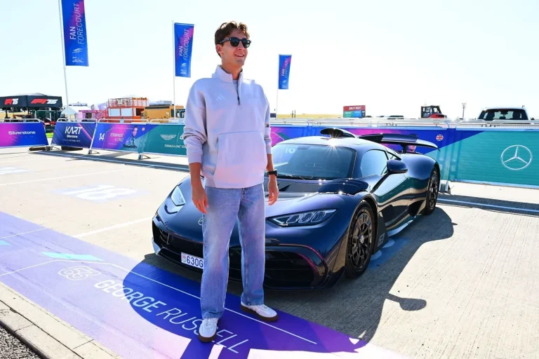 George Russell Mercedes AMG ONE hypercar