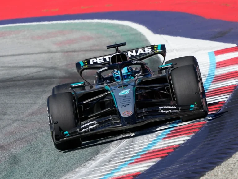 George Russell Stuns Fans with Rare Mercedes C111 Appearance Ahead of British GP George Russell Stuns Fans with Rare Mercedes C111 Appearance Ahead of British GP