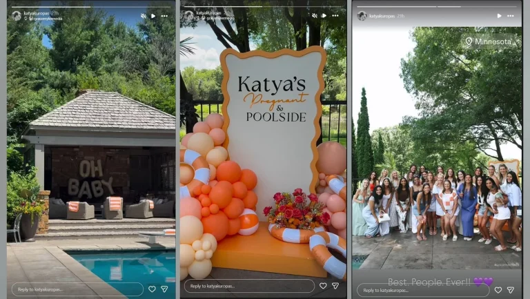 J.J. McCarthy fiancée baby shower