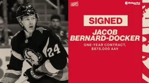 Jacob Bernard-Docker and James van Riemsdyk Join Red Wings in Bold One-Year Signing Boosting Team’s Future