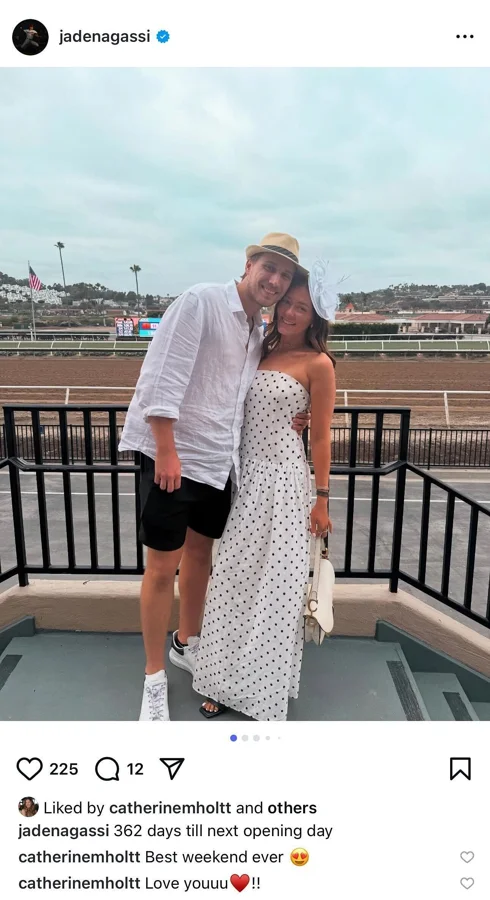 Jaden Agassi scenic golf date