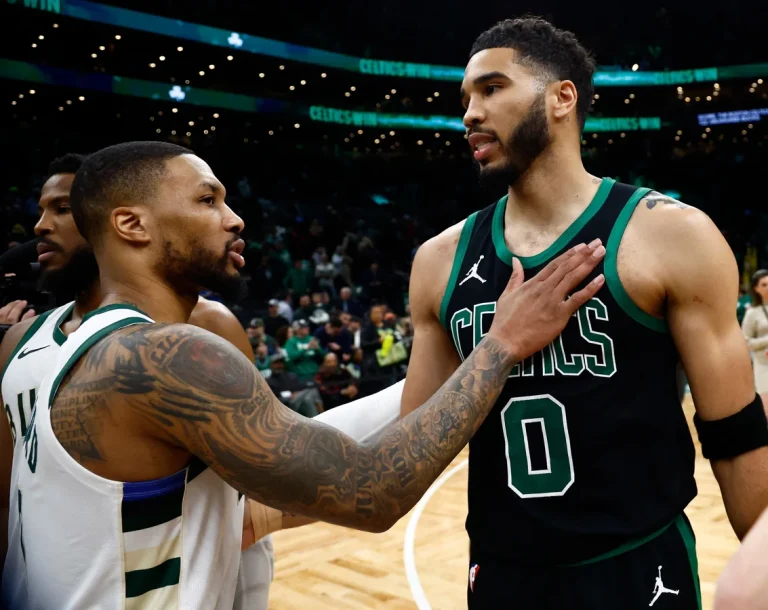 Jayson Tatum Damian Lillard Celtics