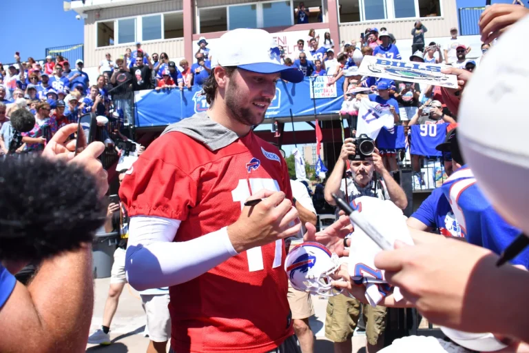 Josh Allen leadership training camp