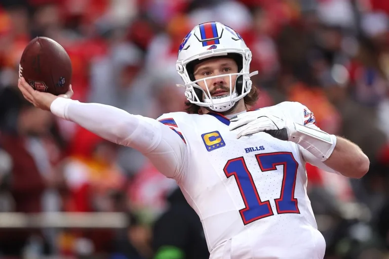Josh Allen playoff performance burden