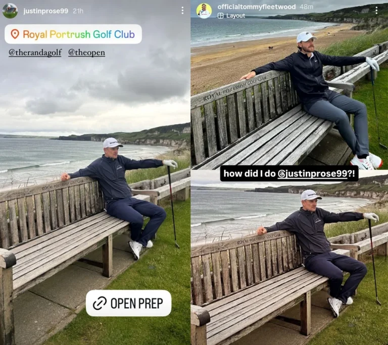 Justin Rose Royal Portrush visit