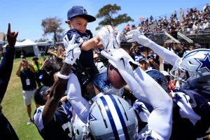 Kaiir Elam Shines at Cowboys Camp with Stunning Interception and Adorable Baby Celebration