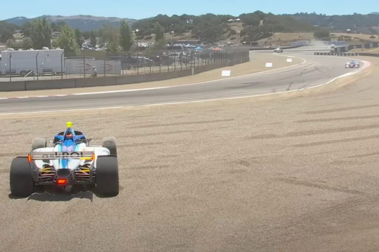 Kyle Kirkwood Laguna Seca incident