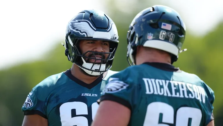 Landon Dickerson reliable backup center