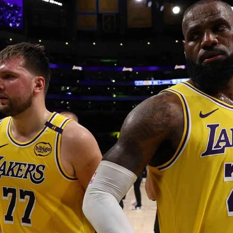 LeBron James reacts to Luka Doncic