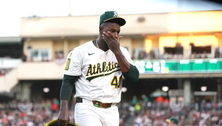 Luis Severino Shares Veteran Leadership Insights in Candid Talk with A’s GM David Forst Luis Severino Shares Veteran Leadership Insights in Candid Talk with A’s GM David Forst