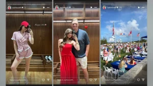 Mac Jones’ GF Sophie Scott stuns in red during 4th of July Bermuda getaway with NFL star