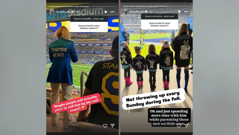 Matthew Stafford retirement support reasons