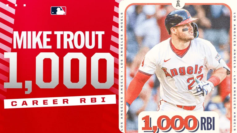 Mike Trout 1000 RBIs milestone