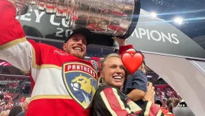 Allie Schmidt Reflects on Her Unique Role in Nate Schmidt’s Panthers Stanley Cup Celebration