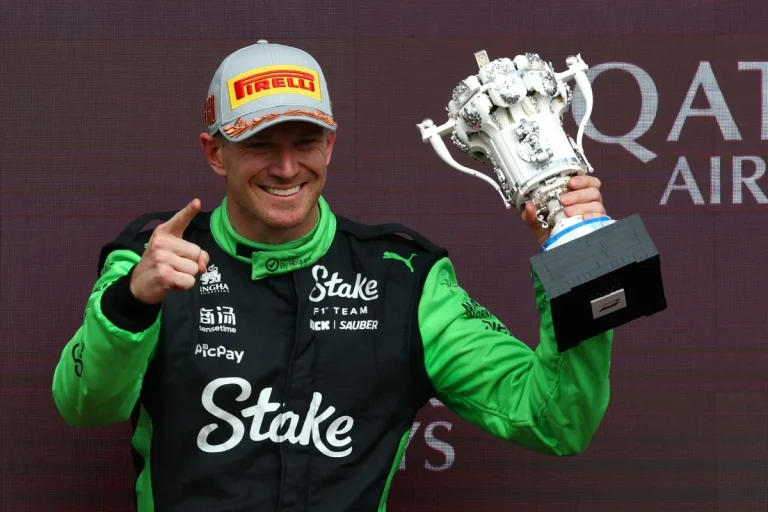 Nico Hulkenberg British GP podium