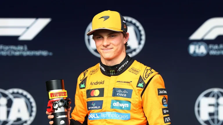 Oscar Piastri Spa pole position