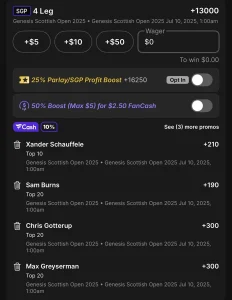 How a $10 Bet on PGA Tour 2025 Open Championship Parlay Could Win You Nearly $1.1 Million