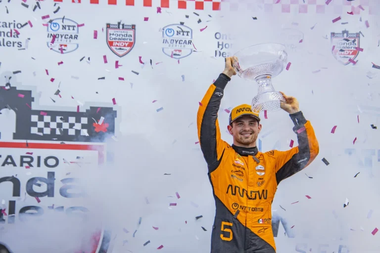 Pato O'Ward Laguna Seca podium