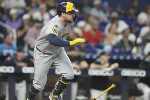 Brewers Eye Carlos Santana to Boost Infield Depth as Rhys Hoskins Sidelined with Thumb Injury