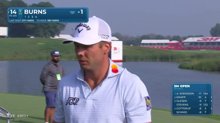 Sam Burns 3M Open Performance