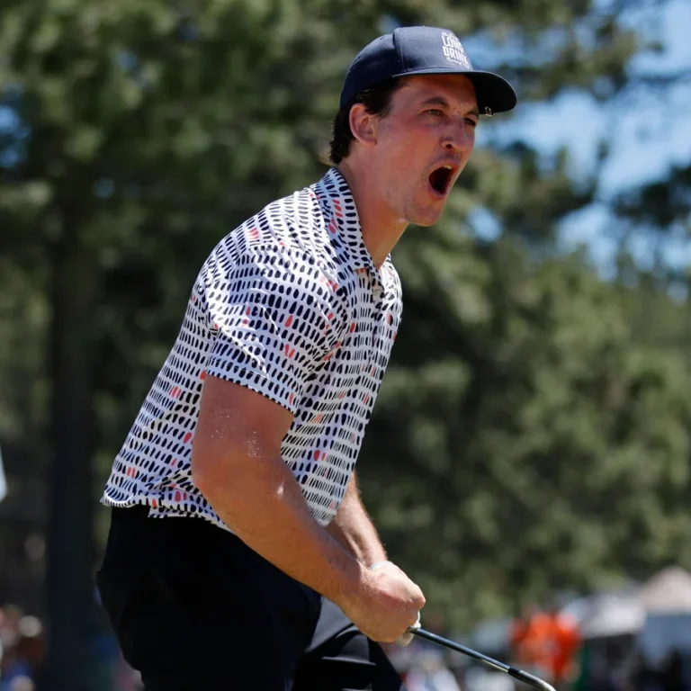 Sam Darnold celebrity golf performance