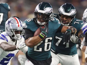 Miles Sanders Fans NFC East Flames with Instagram Jab at Saquon Barkley as Cowboys-Giants Feud Heats Up