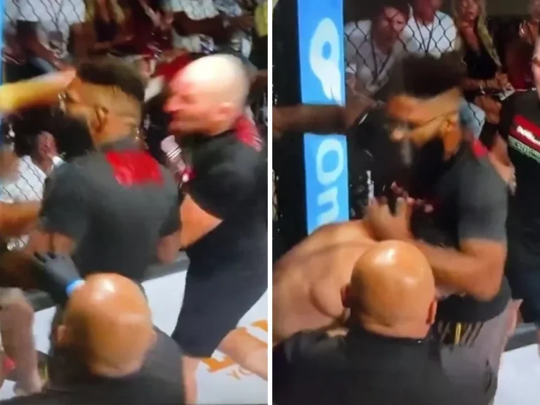 Sean Strickland cage scuffle